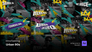 Videohive Intro/Opening - Urban 90s Set After Effects Project Files Openers template preview
