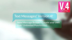 Text Messages Video Displays template preview