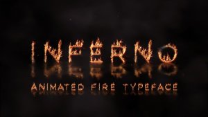 Videohive Inferno - Animated Fire Typeface Titles template preview