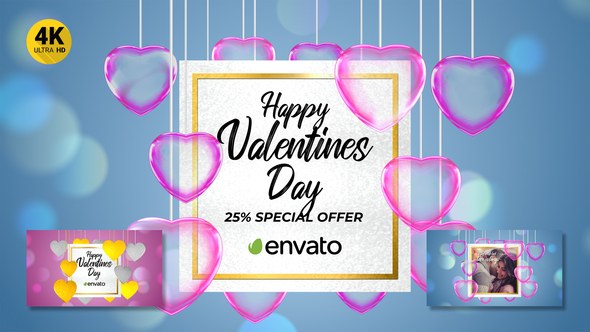 Videohive ValentineвЂ™s Day Opener Promo Openers template preview