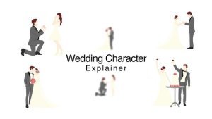 Videohive Wedding Character Explainer Elements template preview