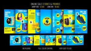 Videohive Online Sale Stories & Promos Product Promo template preview