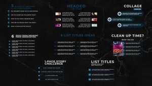 Videohive List Titles | AE Elements template preview