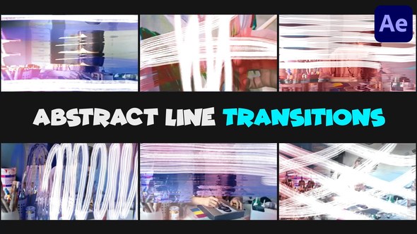 Videohive Abstract Line Transitions | After Effects Elements template preview