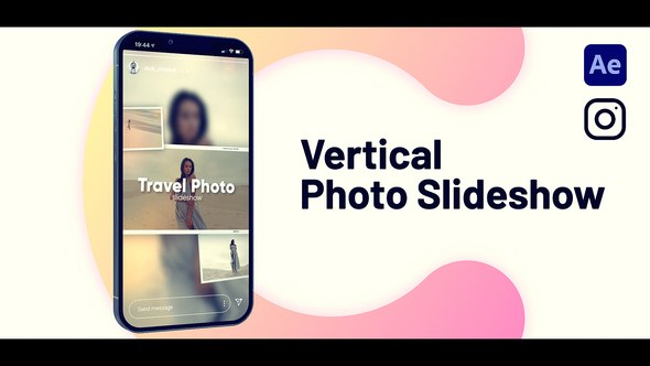 Videohive Photo Slideshow Vertical Openers template preview