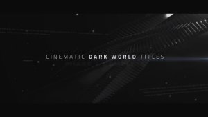 Cinematic Titles - Dark World Video Displays template preview