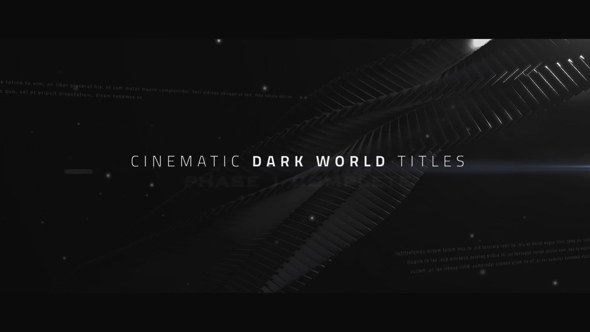 Cinematic Titles - Dark World Video Displays template preview
