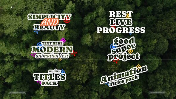 Videohive Social Text Animation | After Effects Titles template preview