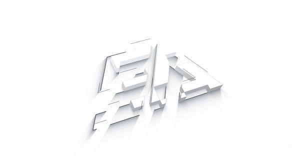 Videohive Simple Logo Reveal 3D Logo Stings template preview