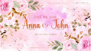 Wedding Invitation I Wedding Titles Premiere Pro template preview