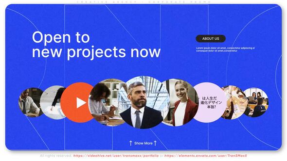 Videohive Creative Agency - Corporate Promo Video Displays template preview