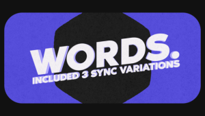 Videohive Words Stomp Video Displays template preview