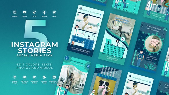 Videohive Medical and Healthcare Promo Covid 19 HMPV Vertical Intro Video Displays template preview