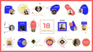 Videohive Profile Person Brief Introduction Elements template preview