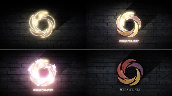 Energy Neon Sign Video Displays template preview