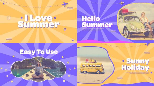 Videohive Colorful Summer Intro Openers template preview