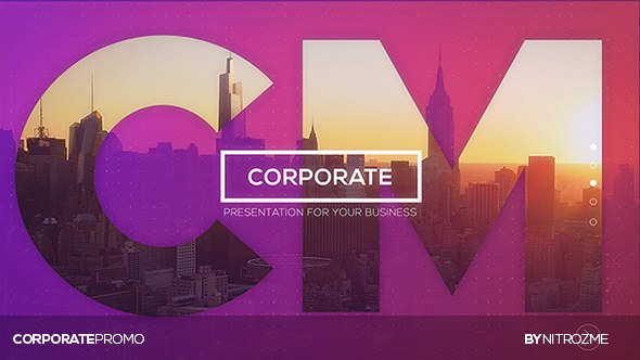 Corporate Promo Video Displays template preview
