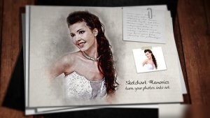 Videohive Sketch Art Memories Video Displays template preview