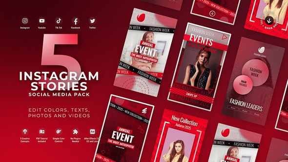 Videohive Vertical Fashion Promo Video Displays template preview