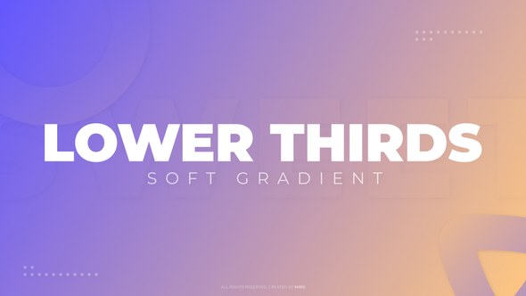 Videohive Lower Thirds: Soft Gradient Elements template preview