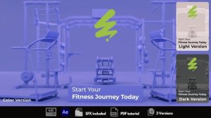 Videohive Fitness Journey Logo Stings template preview
