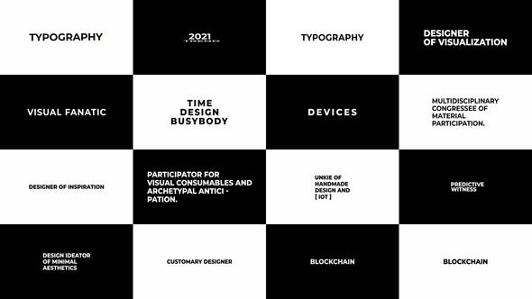 Videohive Just Typography 2.0 Titles template preview