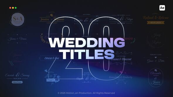 Videohive Wedding Titles 58956799 Titles template preview