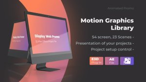 Animated Screen Website Mockup Promo - Pro Mockup Web Presentation Video Displays template preview