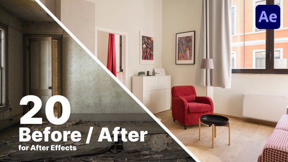 Videohive Before And After Comparison Video Displays template preview