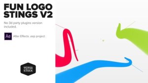 Videohive Fun Logo Stings with Social Logos Logo Stings template preview