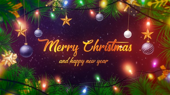 Videohive Merry Christmas Intro 49449464 Openers template preview