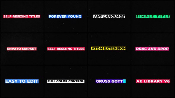 Videohive Box Titles Titles template preview