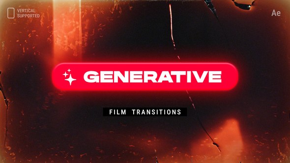 Videohive Generative Film Transitions | Vertical | After Effects Elements template preview