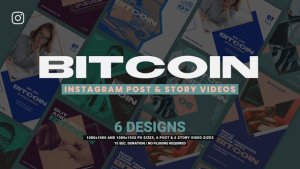 Videohive Bitcoin Promotion Instagram 38535390 Product Promo template preview