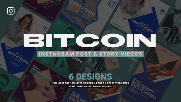 Videohive Bitcoin Promotion Instagram 38535390 Product Promo template preview