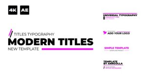 Videohive Modern Glitch Titles | AE Titles template preview
