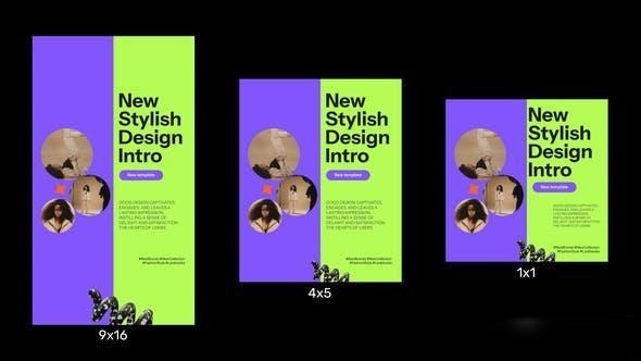 Videohive Instagram Stylish Promo Openers template preview