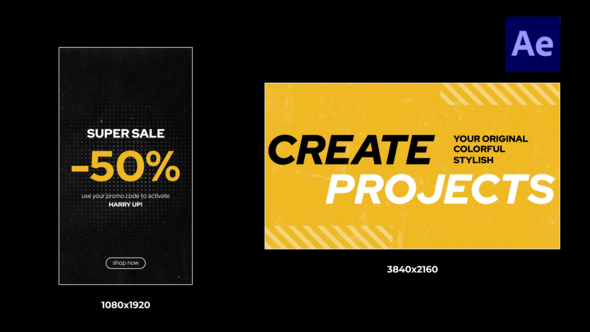 Videohive Dynamic Text Titles and Stories / Ae Product Promo template preview