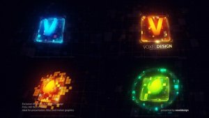 Videohive Techno Block Logo Logo Stings template preview