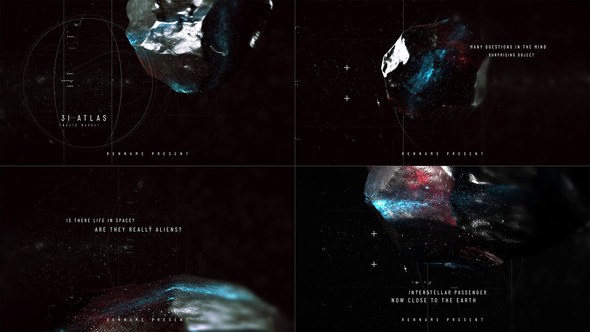 Videohive 3I Atlas Movies Titles Openers template preview