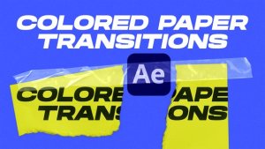 Videohive Colored Paper Transitions Broadcast-packages template preview