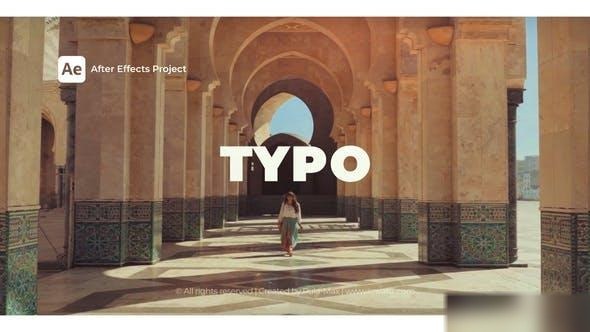 Videohive Typography Opener 43445560 Openers template preview