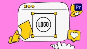 3D Draw & Social Logo Reveal Premiere Pro template preview