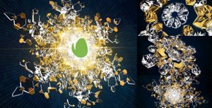 Brilliant Snowflake/ Winter Logo Opening/ Gold and Ice Intro/ New Year Celebration/ Christmas Mood Video Displays template preview