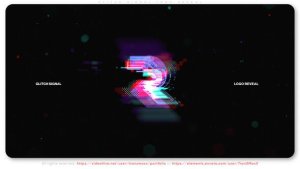 Videohive Glitch Signal Logo Reveal Logo Stings template preview