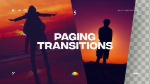 Paging Transitions for Premiere Pro Premiere Pro template preview