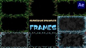Videohive Christmas Branches Frames for After Effects Elements template preview