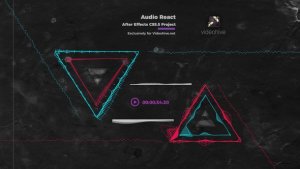 Audio React Music Visualizer Video Displays template preview