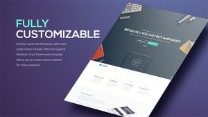 Simple Website Presentation Pack Video Displays template preview