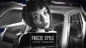 Videohive Freeze Style Paper Rip Transitions Elements template preview